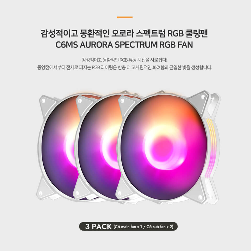 DarkFlash Case Fan C6MS 3 IN 1 White DarkFlash Case Fan C6MS 3 IN 1 White